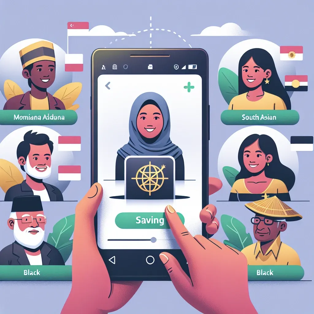 "Ilustrasi langkah-langkah mudah dan aman untuk menyimpan konten Instagram di Indonesia, menampilkan pengguna yang menggunakan aplikasi penyimpanan IG di smartphone."
