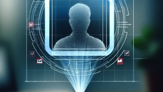 "Ilustrasi regulasi baru Kominfo untuk verifikasi usia di platform streaming, menampilkan logo Kominfo dan ikon streaming."